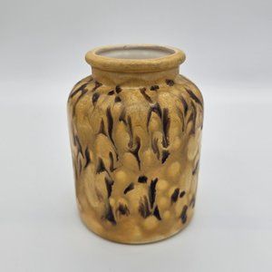 Vintage Hand Thrown Studio Pottery - Yellow Vase Signed by Edith Winter - 1973